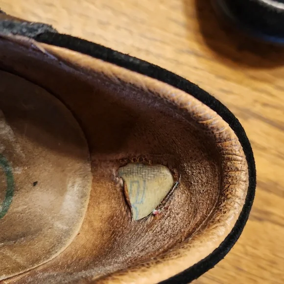 Naot Matai Mary Jane Leather Black Swirl Shoes Size 37 - Picture 10 of 11